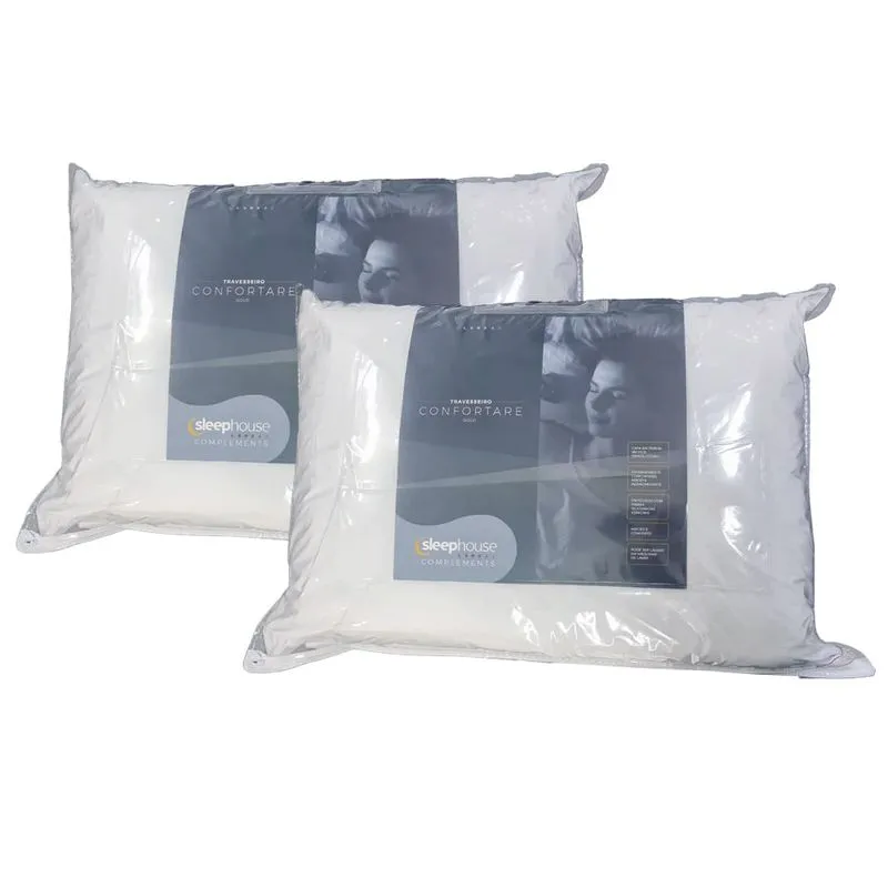 Conjunto de Travesseiros Confortare Gold - Sleep Complements Branco