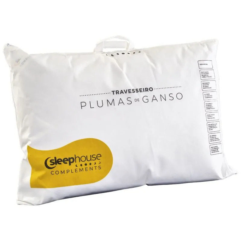 Travesseiro 100% Plumas de Ganso - Sleep Complements Branco