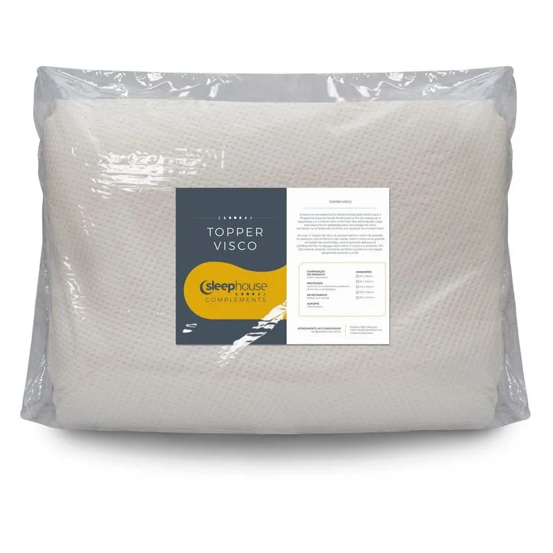 Pillow Top Visco 40 mm Sleep Complements 0,88 X 1,88 M