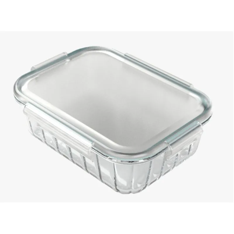 Pote Oceani Hermetico Com Tampa 2,4 L Retangular Natural - Vitazza