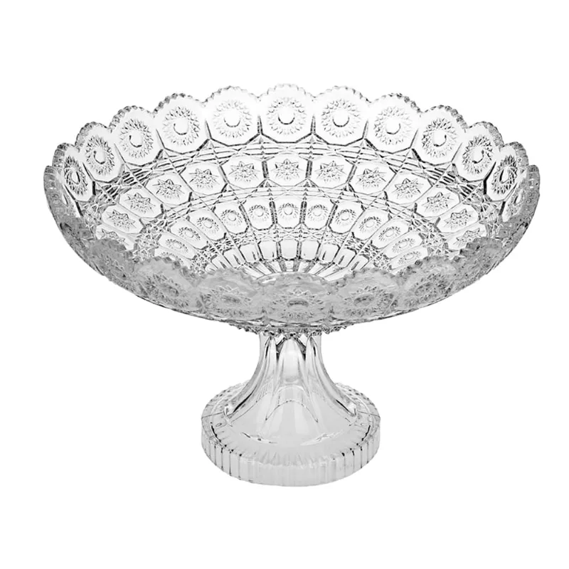 Fruteira de Mesa em Vidro com Pé Útil Bazar 30cm 740722W