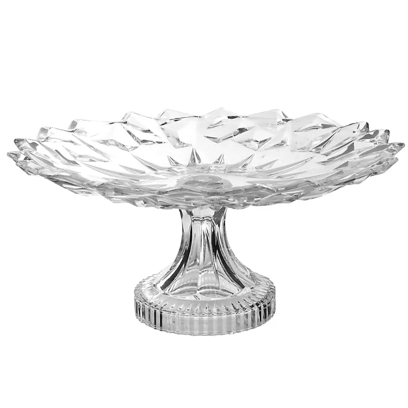 Fruteira de Mesa em Vidro com Pé Útil Bazar 35x15cm 137