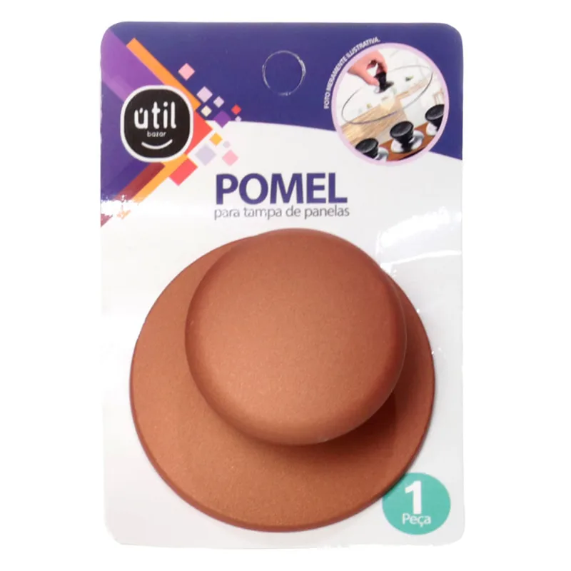 Pomel para Tampa de Panela Alumínio Bronze Útil Bazar 501326