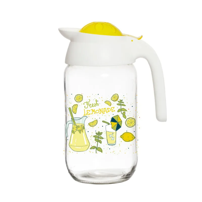 Jarra Vidro Decorada Útil Bazar 1,5L 111251063
