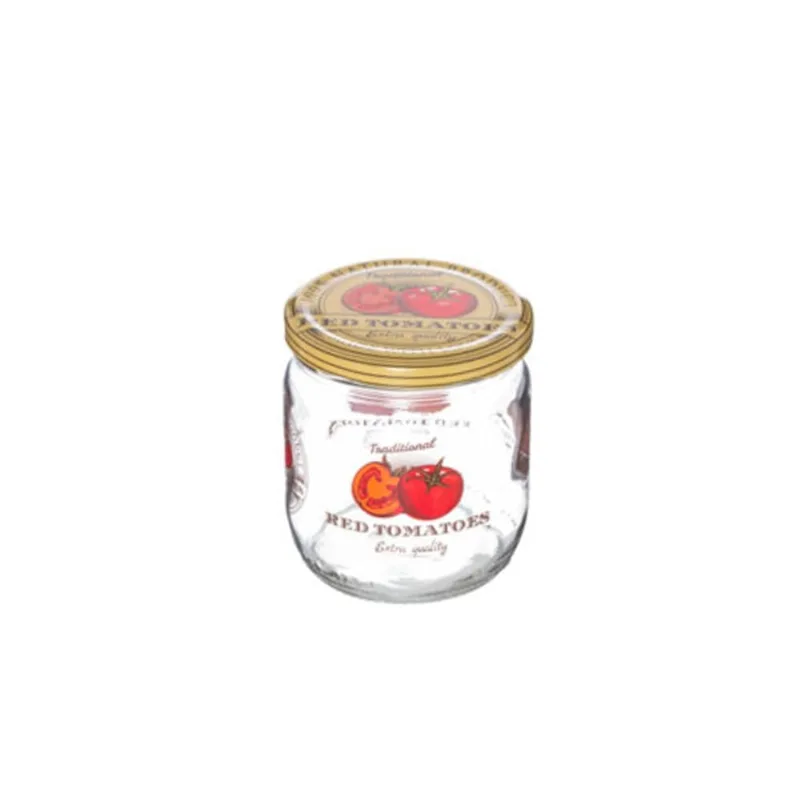 Pote Decorado Vidro Útil Bazar 425ml 332357051