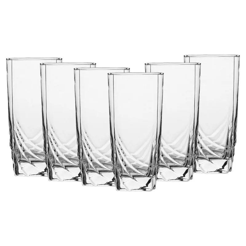 Jogo de Copos Vidro 6pcs Útil Bazar 310ml JS5004