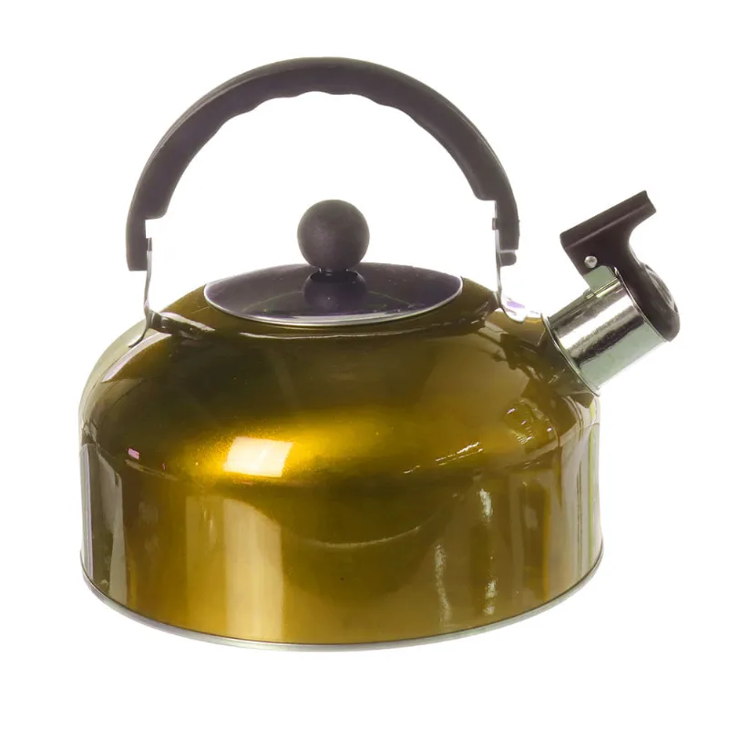 Chaleira Inox Amarela Útil Bazar 2L RF168P