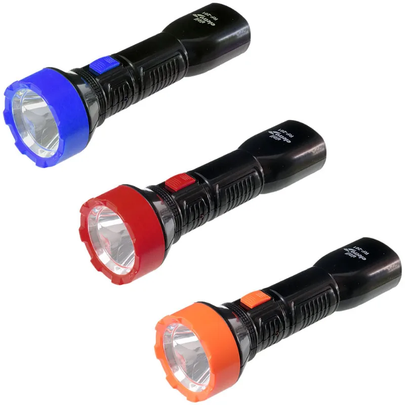 Lanterna Recarregável Led Plástica Útil Eletro RF201