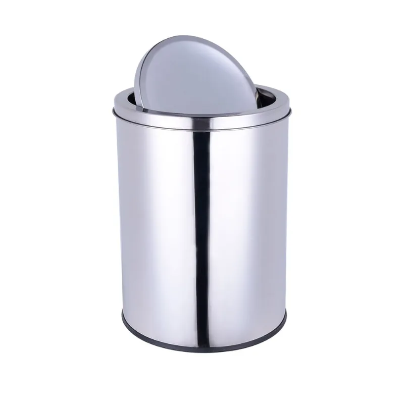 Lixeira em Inox Basculante Útil Bazar 5L RF243
