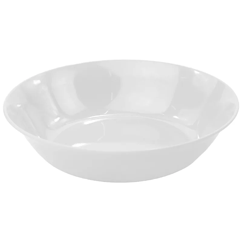 Tigela em Melamina Branca Redonda Útil Bazar 25 cm RF848
