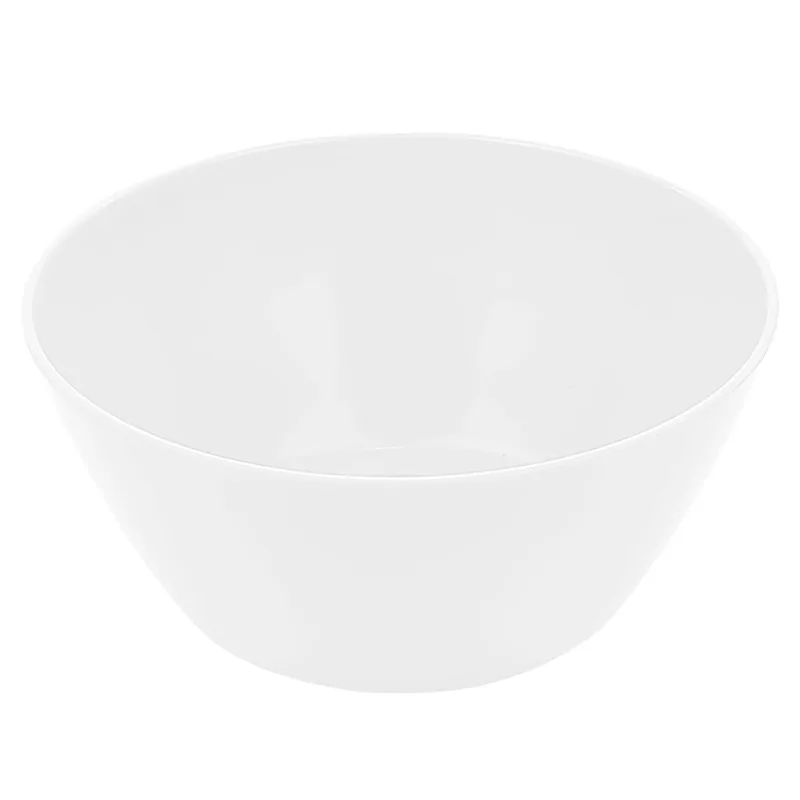 Tigela Redonda em Melamina Branca Útil Bazar 15x7cm RF854