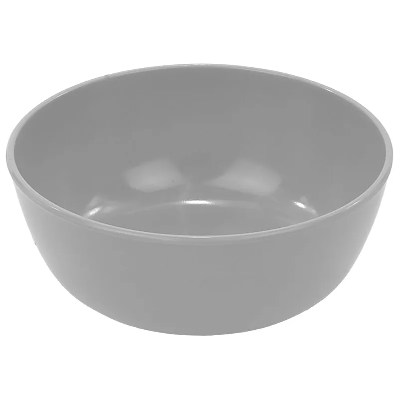 Tigela Redonda em Melamina Cinza Útil Bazar 13cm RF883