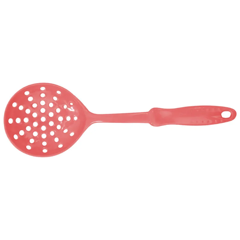 Escumadeira de Melamina Vermelha Coral Útil Bazar 33cm RF905