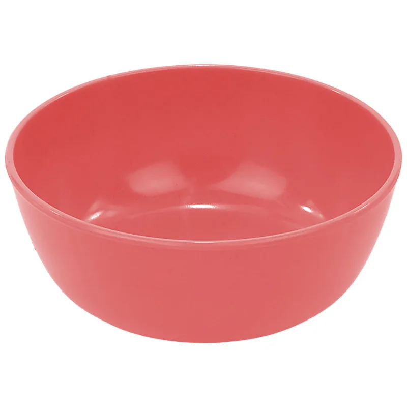 Tigela Redonda em Melamina Vermelha Coral Útil Bazar 15x6cm RF913