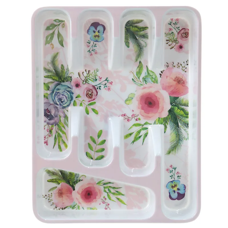 Porta Talher em Melamina Decorado Útil Bazar 33x26x4cm RF964