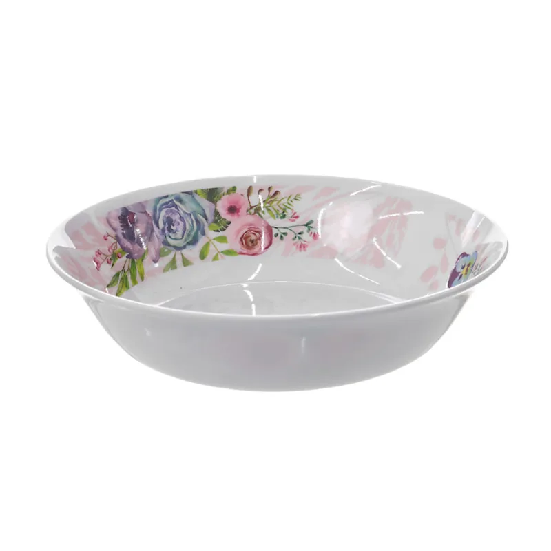Tigela de Melamina Decorada Redonda Útil Bazar 23cm RF973