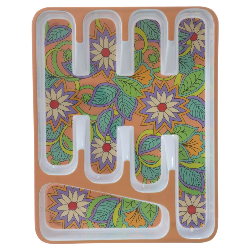 Porta Talher em Melamina Decorado Útil Bazar 33x26x4cm RF1026