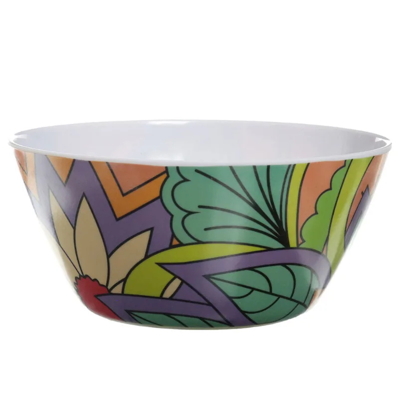 Tigela Redonda Decorada em Melamina Útil Bazar 20CM RF1039