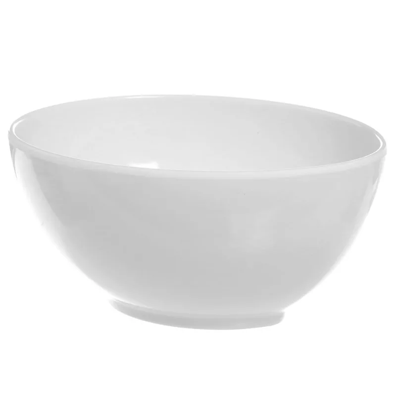 Bowl Oval em Melamina Branco Útil Bazar 15x13cm RF1103