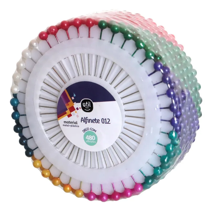 Jogo de Alfinetes 12 Discos com 480pcs Útil Bazar RF1223