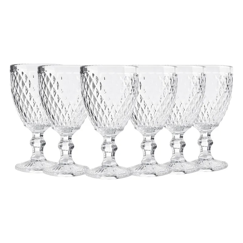 Jogo de Taças Bico de Jaca Cristal Útil Bazar 6pcs RF1272