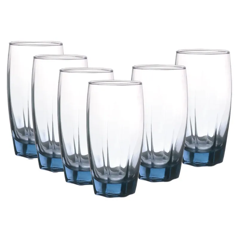 Jogo de Copos Vidro AZ 6pcs Útil Bazar 370ml RF117