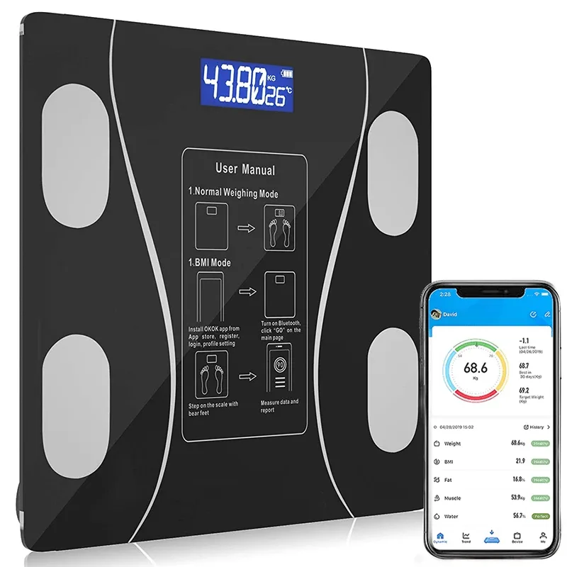 Balança Digital de Bioimpedância Banheiro Útil Bazar RF2183