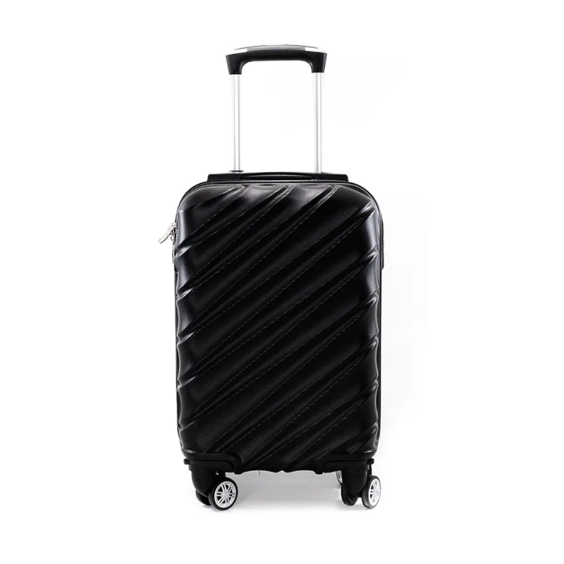 Mala de Mão Para Viagem Rígida Preta Útil Bags 48cm UB523A