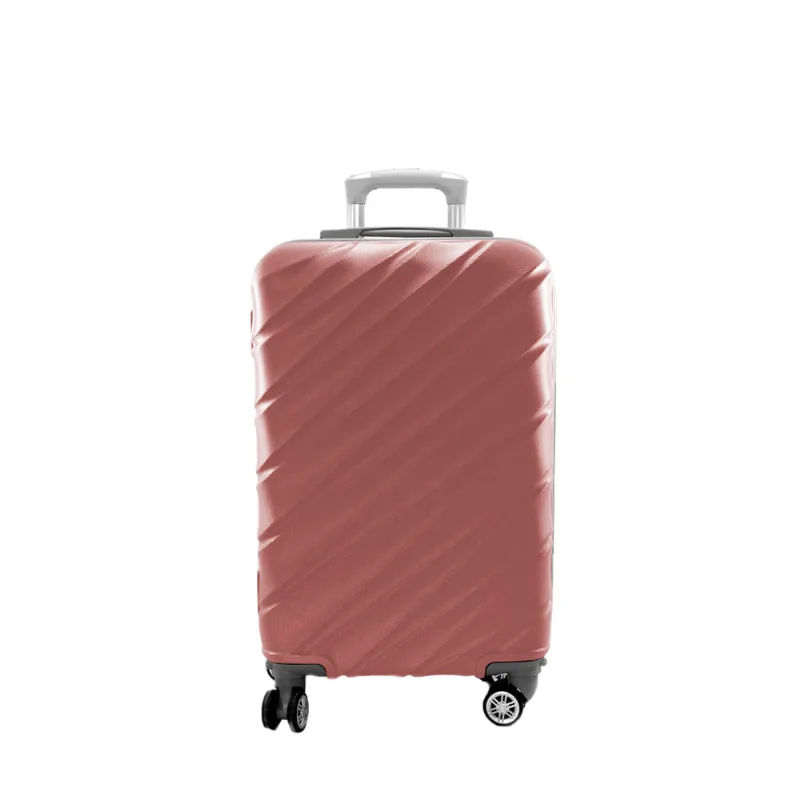Mala de Mão Para Viagem Rígida Rosa Útil Bags 48cm UB5234A