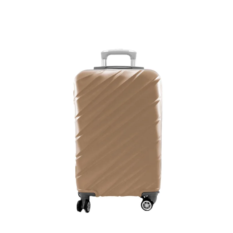 Mala de Mão Para Viagem Rígida Champanhe Útil Bags 48cm UB5234A
