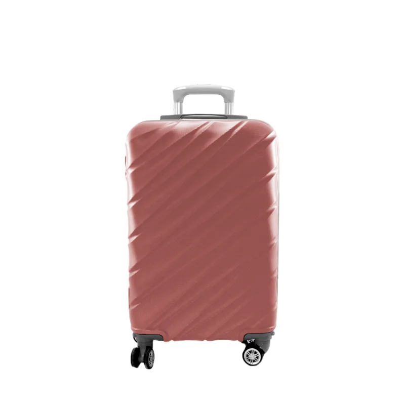 Mala de Mão Para Viagem Rígida Rosa Útil Bags 50cm UB5234B