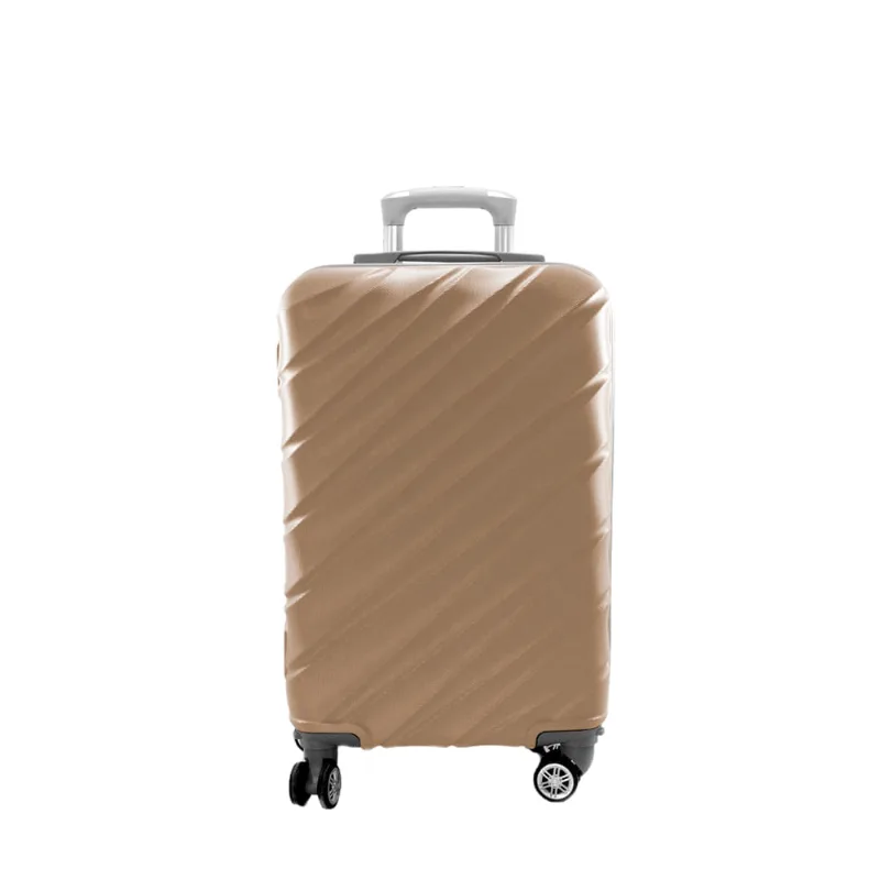 Mala de Mão Para Viagem Rígida Champanhe Útil Bags 50cm UB5234B