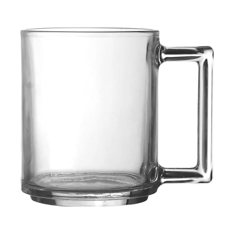 Caneca Vidro Cristal Útil Bazar 250ml FRO123