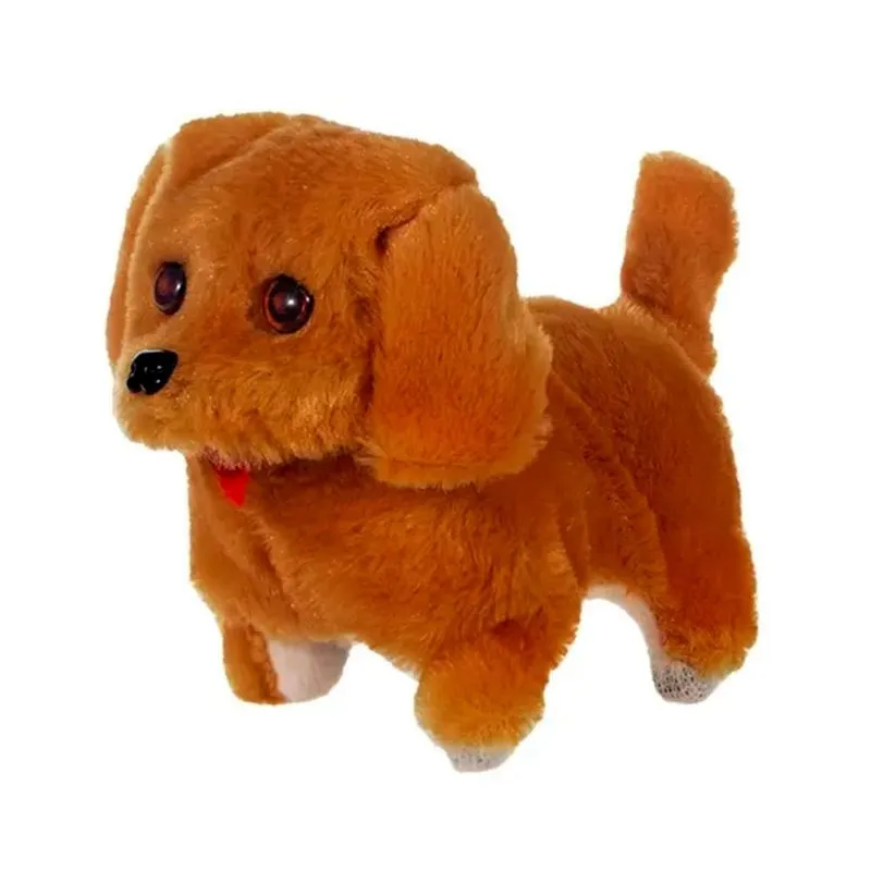 Brinquedo Cachorrinho Late e Anda Útil Bazar 12x15cm RF3075