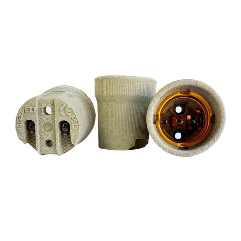 Bocal Soquete E27 Cerâmico 4a F519 127/220v Alta Temperatura