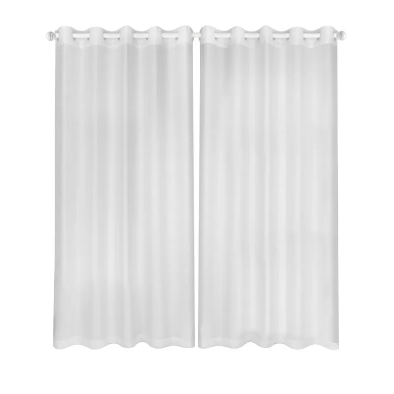 Cortina Corta Luz Blackout Marka Textil PVC e Voil Color Branco 2,00x1,30m