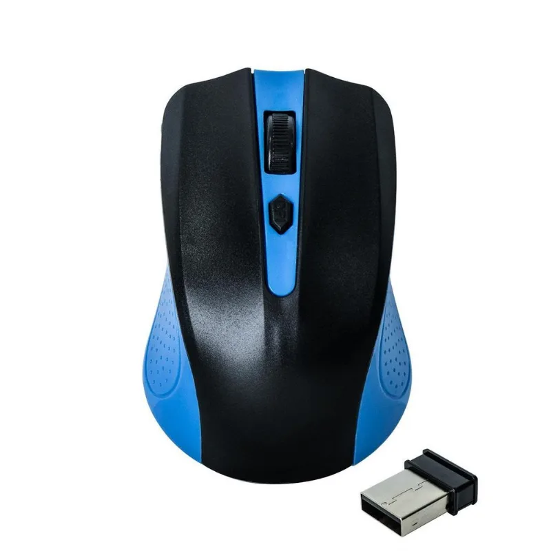 Mouse Ergonômico Sem Fio Wireless Usb 1200 Dpi 10M Azul