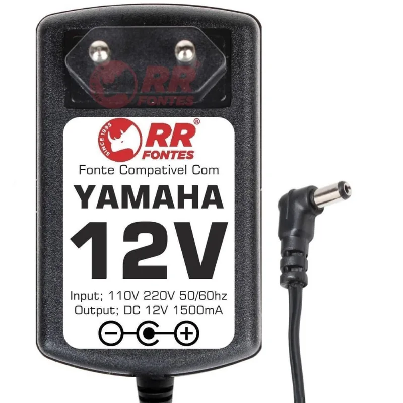 Fonte 12V Para Teclado Yamaha Psr-16 160 170 172 175 18 180
