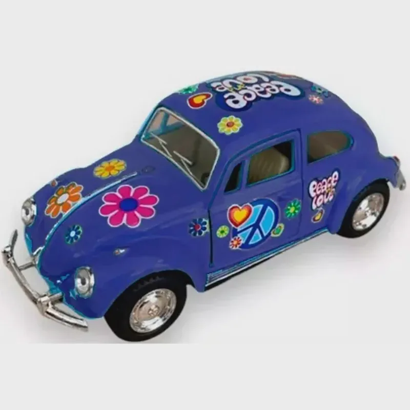 Carro Miniatura Fusca Hippie Azul Escala 1:43 6836-28 - Dorémi