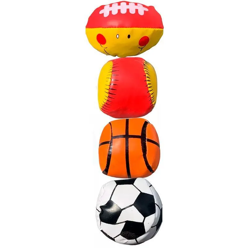 Kit 4 Mini Bolinhas Espuma Esportiva Diversas 0648-71 Dorémi
