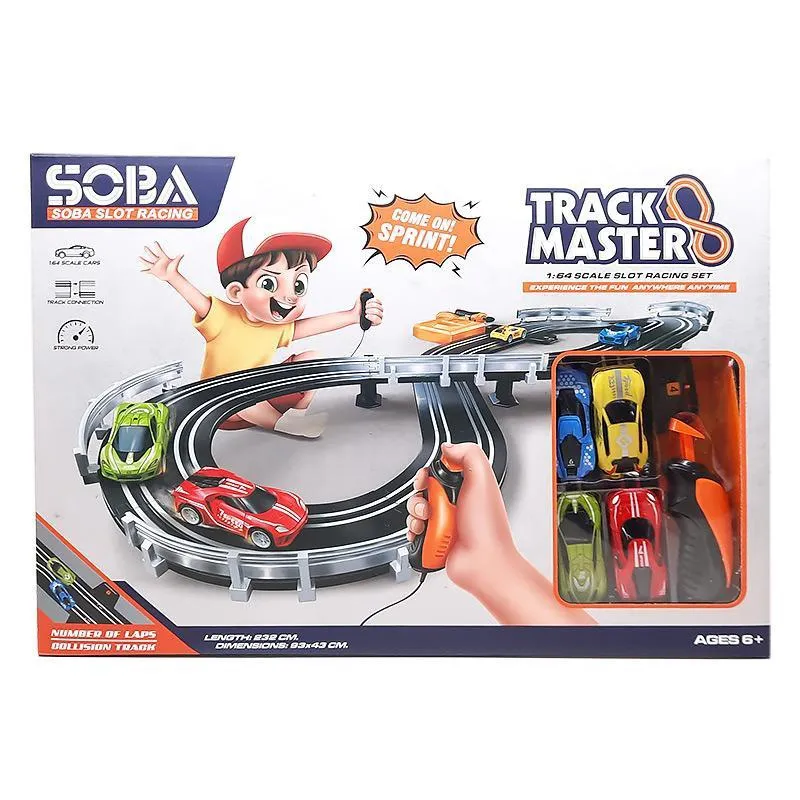 Pista Carrinhos Brinquedo Soba Slot Racing A64-3A - Dorémi