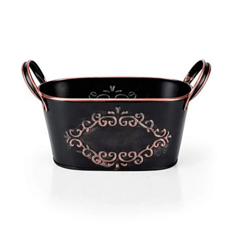 Cachepot Floral Atlanta Liverpool Oval Para Jardim - Tamanho P