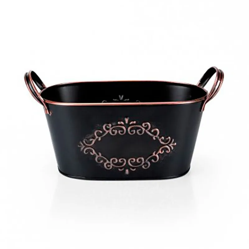 Cachepot Floral Atlanta Liverpool Oval Para Jardim - Tamanho M
