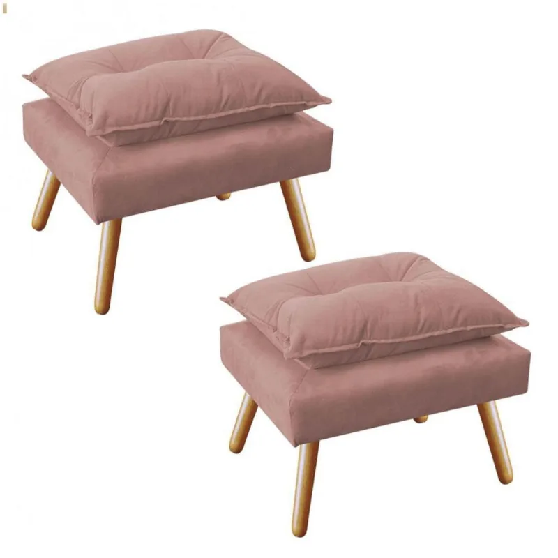 Kit 2 Puff'S Opala Plus Suede Rose