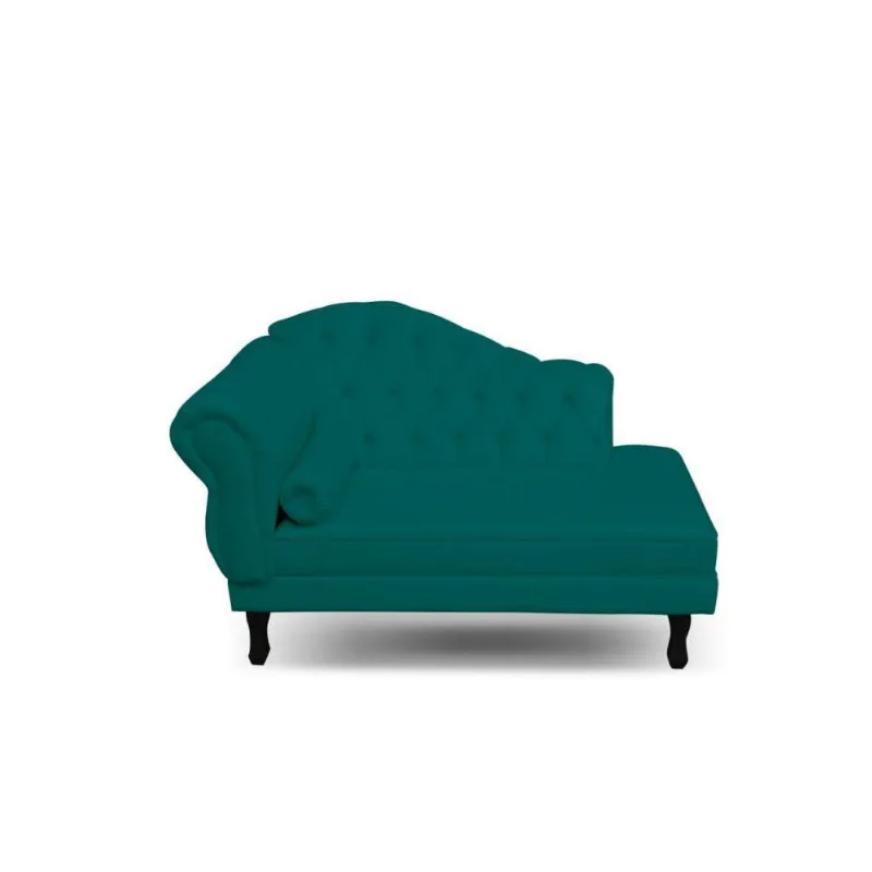 Divã Recamier Juliana 140Cm Lado Direito Suede Turquesa