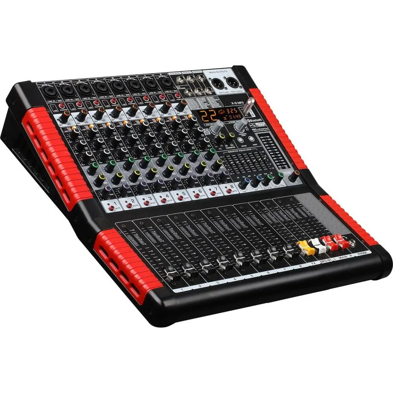 Mixer Mesa De Som 8 Canais Aux Eq Efeito +48v Usb Bluetooth