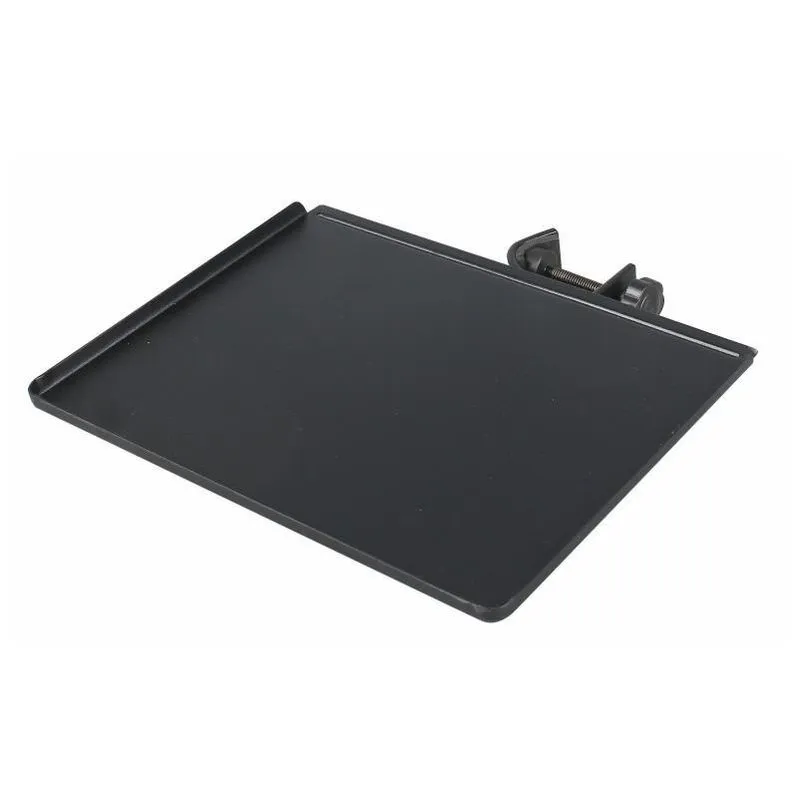 Bandeja P/ Pedestal Aço Preto - 220x200mm - Eletrônicos