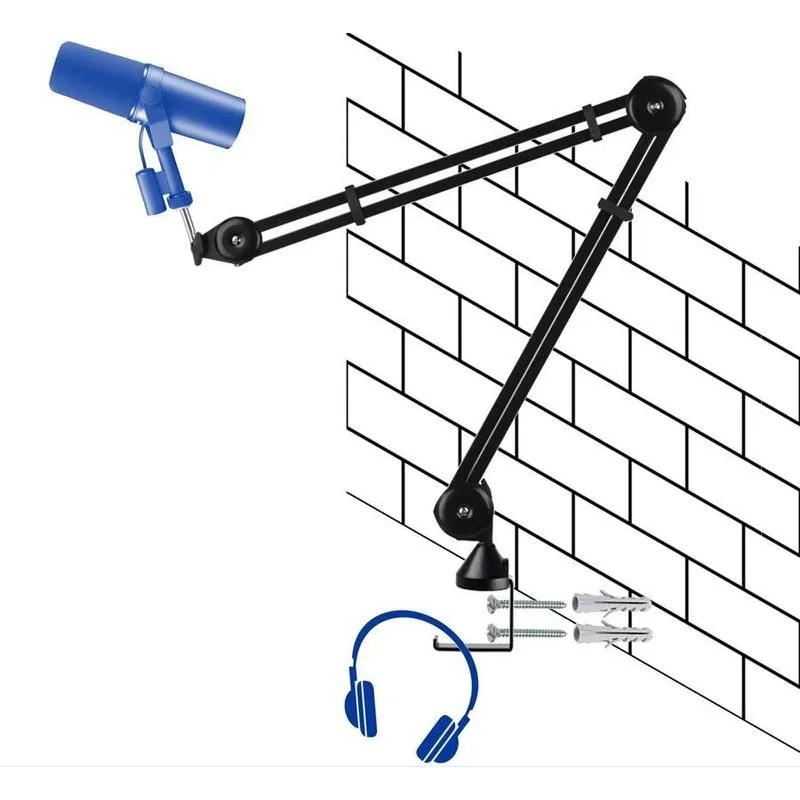 Braço/Pedestal Articulado Microfone AKG P/Fixação Em Parede