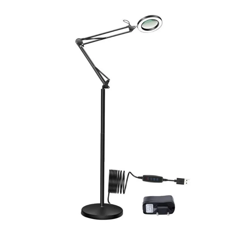 Luminária Estética,tatuagem Led/lupa 5x C/suporte Articulado