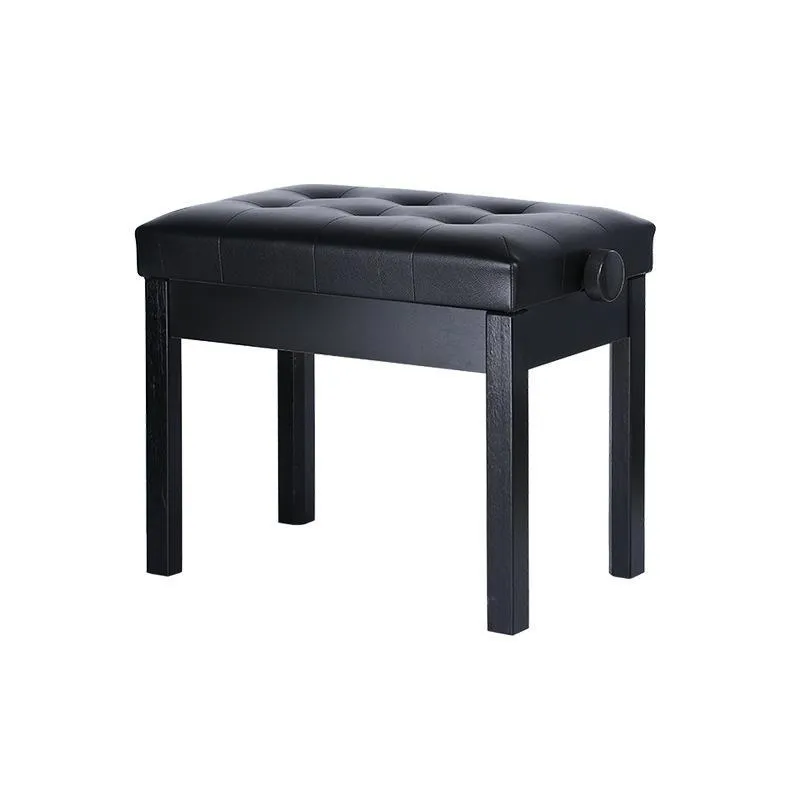 Banqueta Preta,banco De Piano,teclado C/ajuste Altura,botões